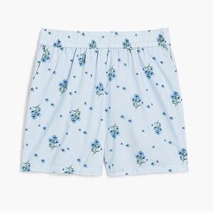 NWT HILL HOUSE Kid’s Floral Cotton Seersucker Elastic Waist Pull On Shorts 5/6 T
